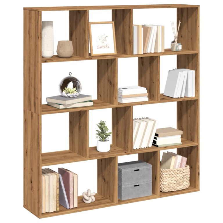 Bibliotecă, stejar artizanal, 132x29x141,5 cm, lemn prelucrat