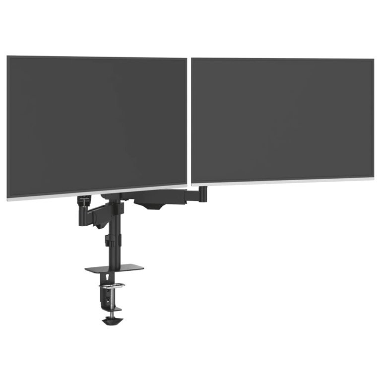 Braț monitor dublu pentru ecran max. 27 inch VESA 75/100mm 20kg