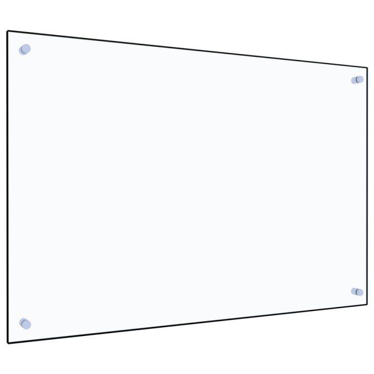 Panou antistropi bucătărie transparent 90x60 cm sticlă securiz.