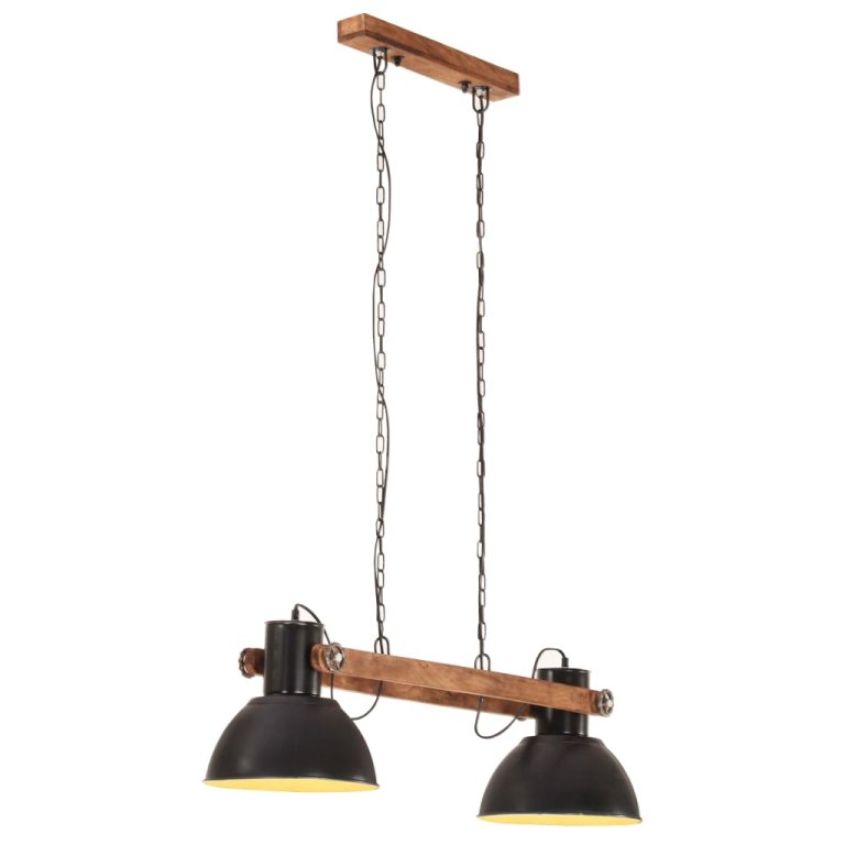 Lampă suspendată industrială, negru, 109 cm, 25 W, E27