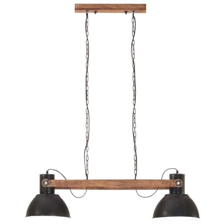 Lampă suspendată industrială, negru, 109 cm, 25 W, E27