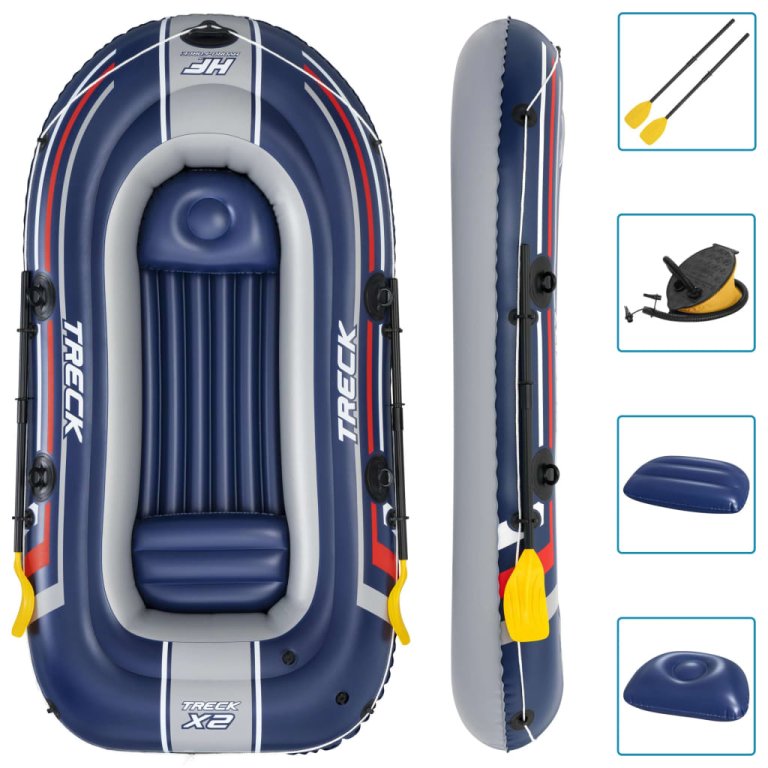 Bestway Set barcă gonflabilă Hydro-Force Treck x2, 255x127 cm