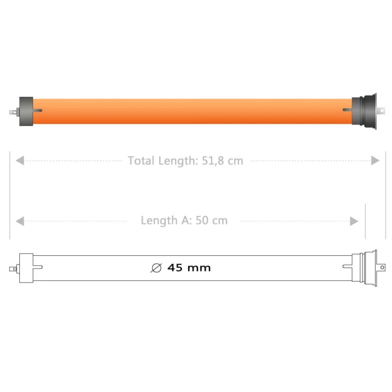 Motor tubular, 40 Nm