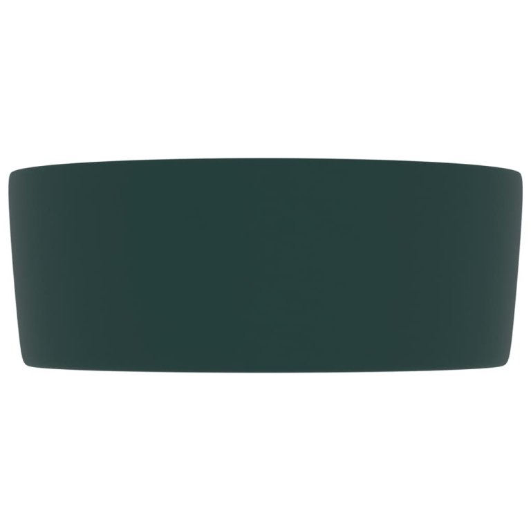 Chiuvetă baie lux verde închis mat 40x15 cm ceramică rotund