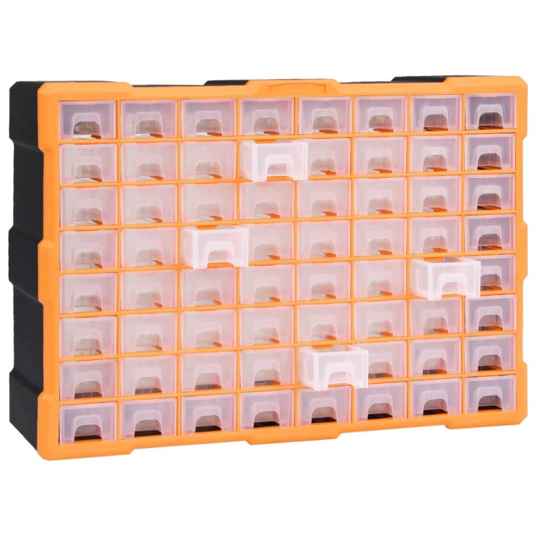 Organizator cu 64 de sertare, 52 x 16 x 37,5 cm