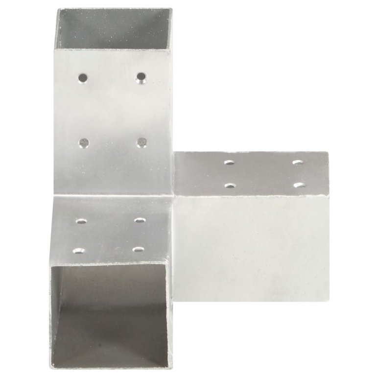 Conectori de grindă, formă Y, 4 buc, 81x81 mm, metal galvanizat