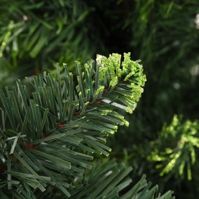 Brad de Crăciun artificial cu conuri de pin, verde, 210 cm