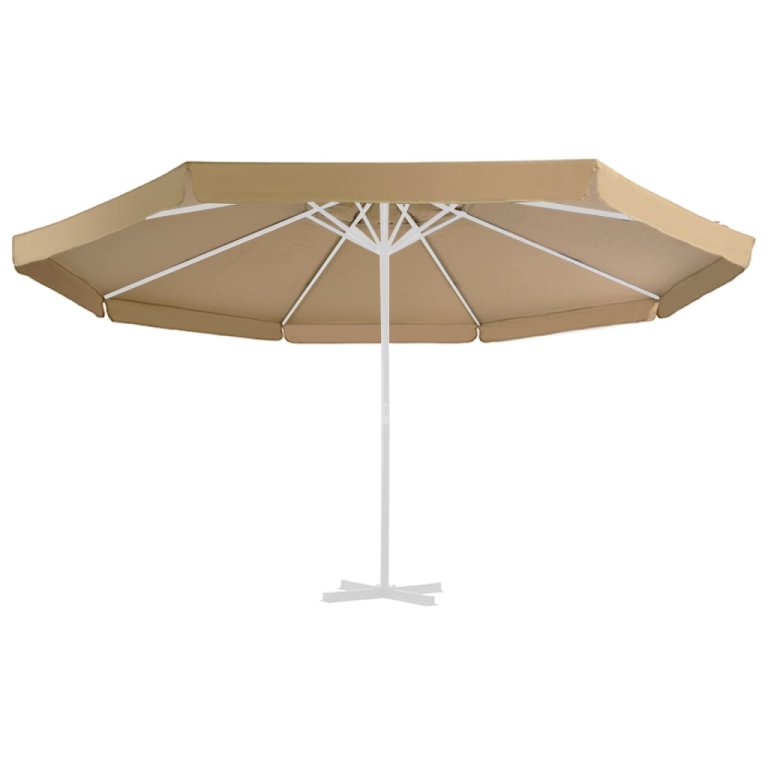 Pânză de schimb umbrelă de soare de exterior gri taupe 500 cm