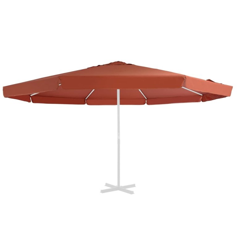 Pânză de schimb umbrelă de soare de exterior cărămiziu 500 cm