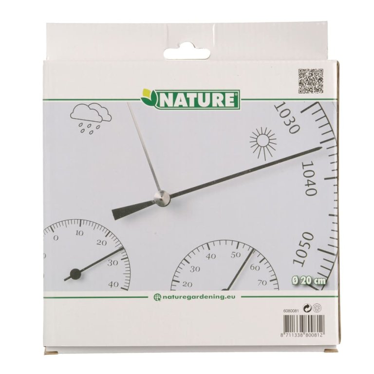 Nature Barometru 3-în-1 cu termometru și higrometru 20 cm 6080081