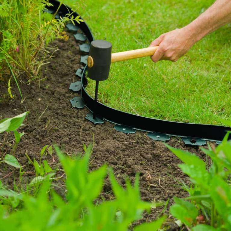 Nature Margine pentru bordură de grădină, verde, 5cmx10m