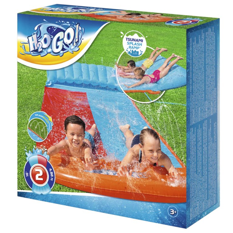 Bestway Tobogan de apă H2OGO Tsunami Splash, dublu