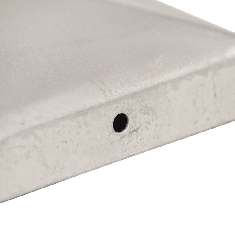 Capace stâlpi de gard piramidă 6 buc. metal galvanizat 91x91 mm