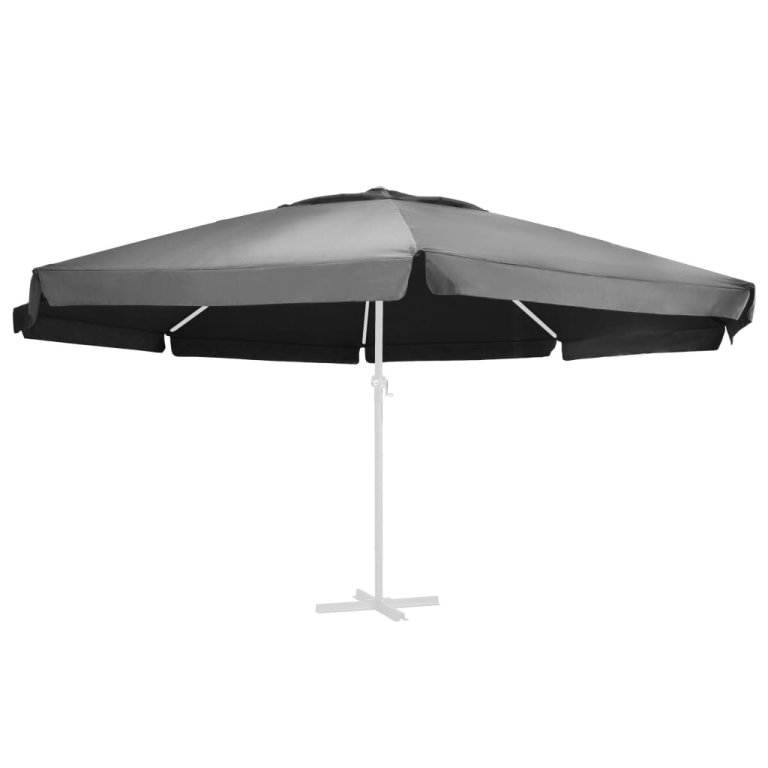 Pânză de schimb umbrelă de soare de grădină, antracit, 600 cm