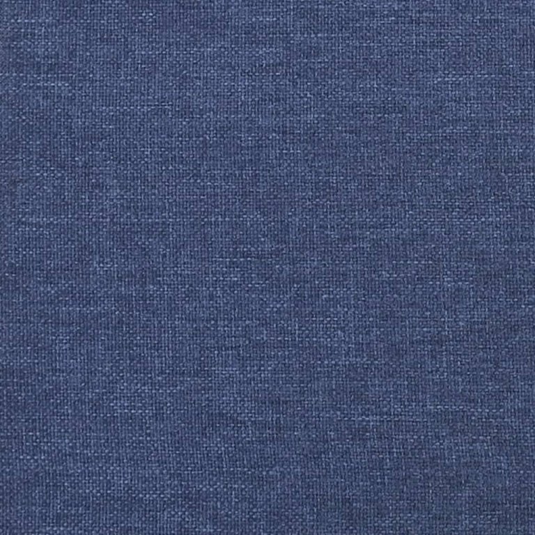 Tăblie de pat cu aripioare, albastru, 83x23x118/128 cm, textil