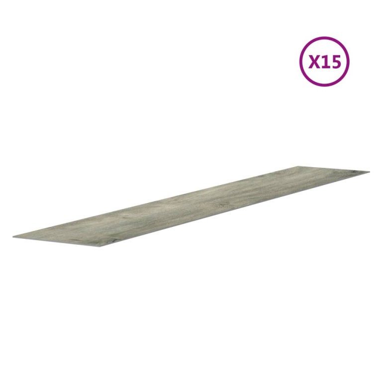 Panouri de perete aspect lemn, gri, 2,06 m², PVC