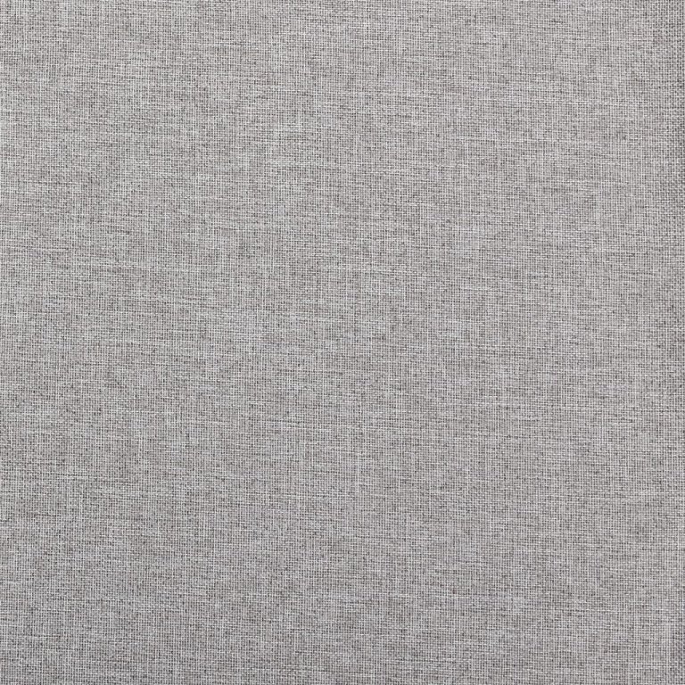 Draperie opacă, aspect de in, gri, 290 x 245 cm, cu cârlige