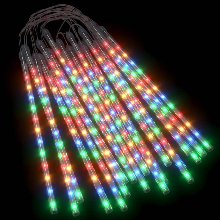 Lumini de meteoriți 20 buc. colorat 30 cm 480 LED-uri int./ext.