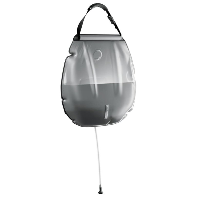 Sac de duș de camping, albastru, 20 L, PVC