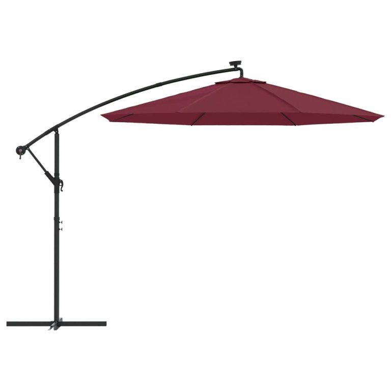 Pânză de schimb umbrelă de soare consolă, roșu bordo, 300 cm