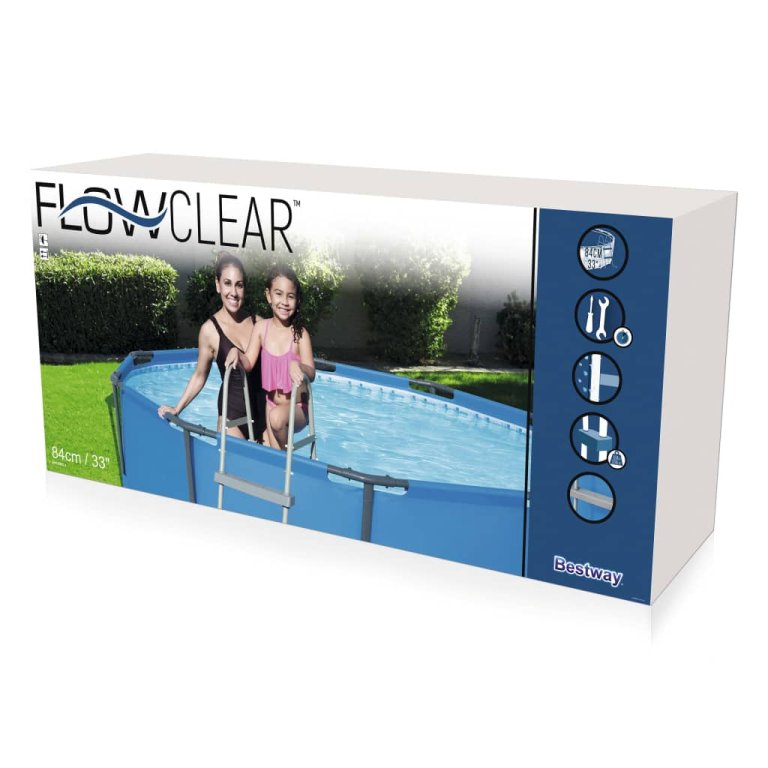 Bestway Scară de siguranță piscină cu 4 trepte Flowclear 122 cm, 58331