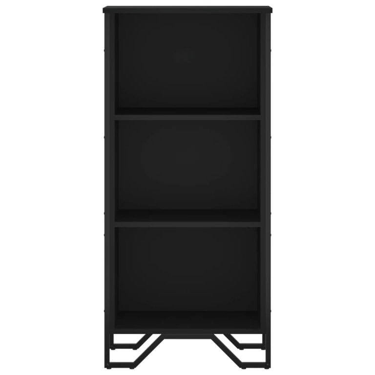 Bibliotecă, negru, 50x31x106 cm, lemn prelucrat