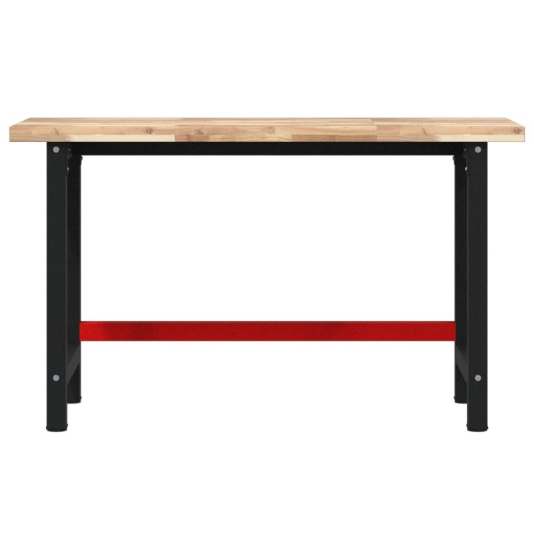 Banc de lucru 140x60x83 cm lemn masiv de acacia, dreptunghiular