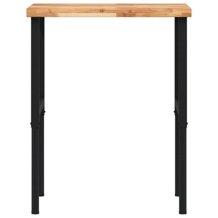 Banc lucru 80x60x(73-99,5) cm lemn masiv acacia dreptunghiular