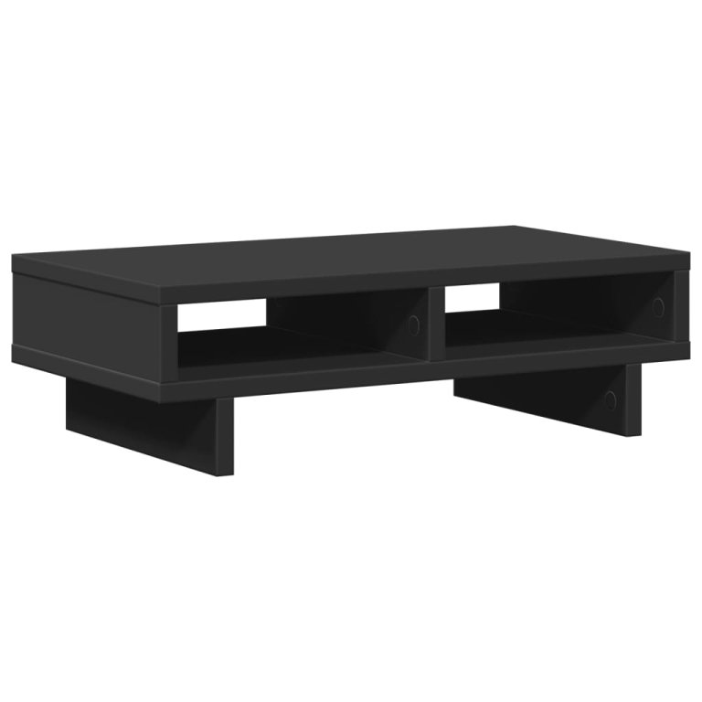 Suport de monitor, negru, 50x27x15 cm, lemn prelucrat