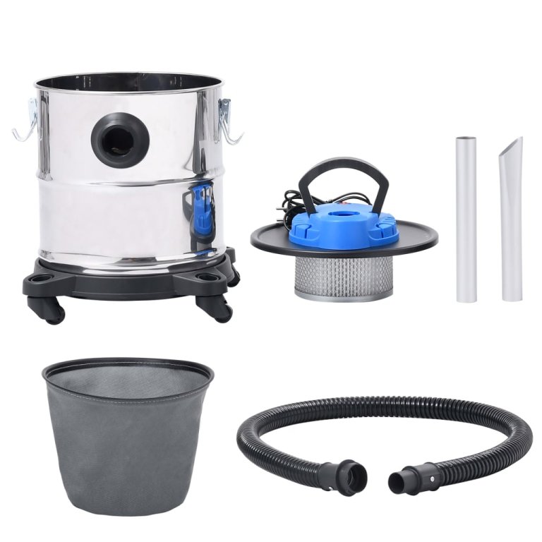 Aspirator de cenușă filtru HEPA, 1200 W, 20 L, oțel inoxidabil