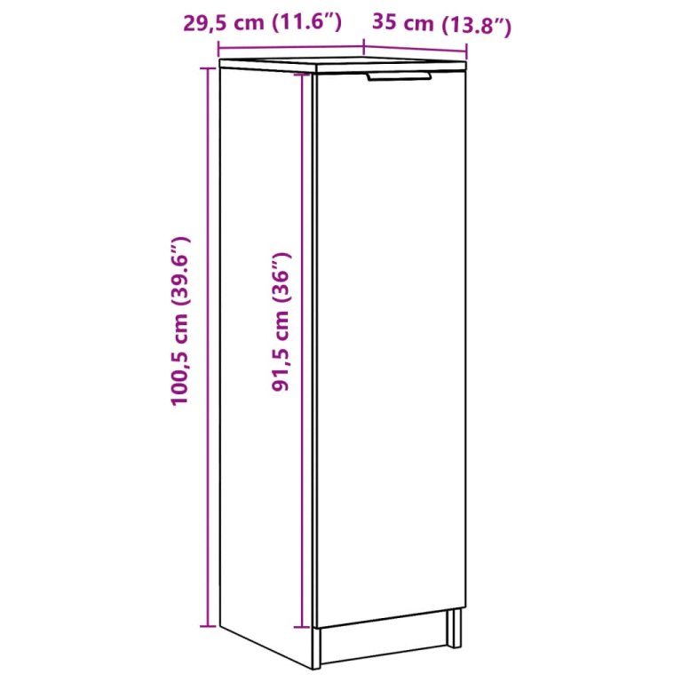 Pantofar, lemn vechi, 29,5x35x100,5 cm, lemn prelucrat