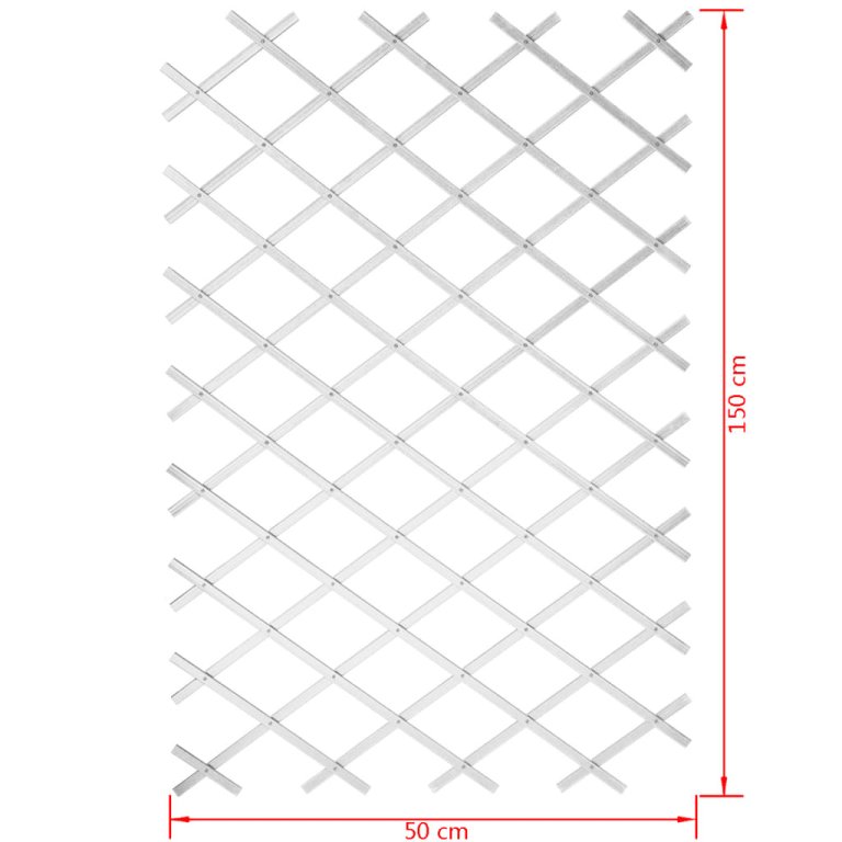 Nature Gard de grădină tip Trellis, 50 x 150 cm PVC, alb, 6040701