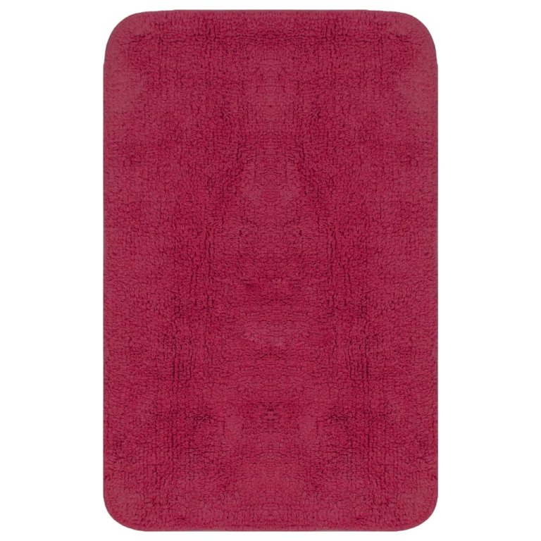 Set covorașe baie, 2 buc., textil, fucsia