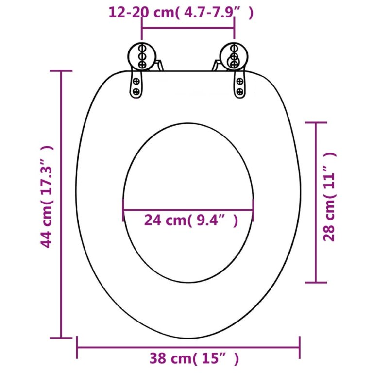 Capac WC cu închidere silențioasă, MDF, design delfini