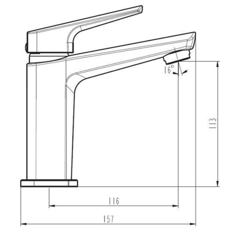 SCHÜTTE Baterie mixer de chiuvetă RAVEN, negru mat