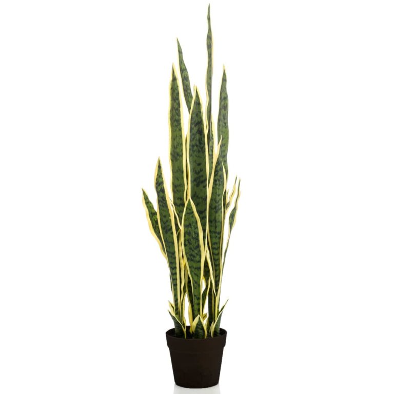 Emerald Plantă artificială Sanseveria în ghiveci de plastic 97 cm