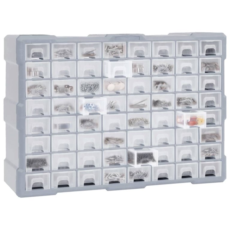 Organizator cu 64 de sertare, 52 x 16 x 37,5 cm