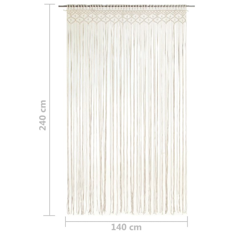 Perdea macrame, 140 x 240 cm, bumbac