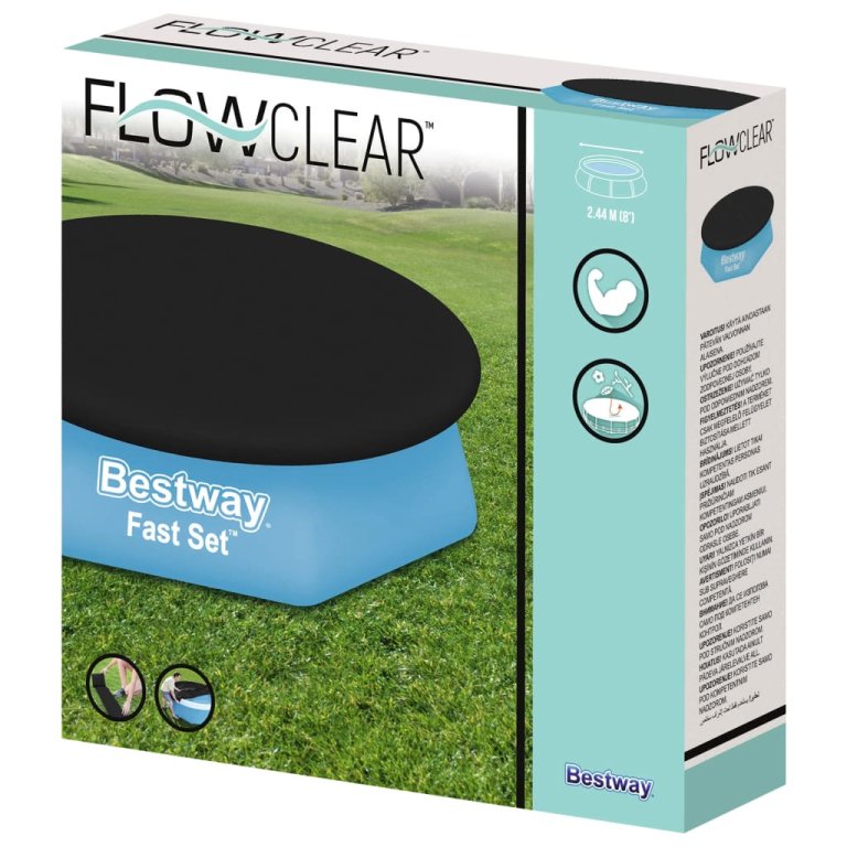 Bestway Prelată de piscină Fast Set Flowclear, 240 cm