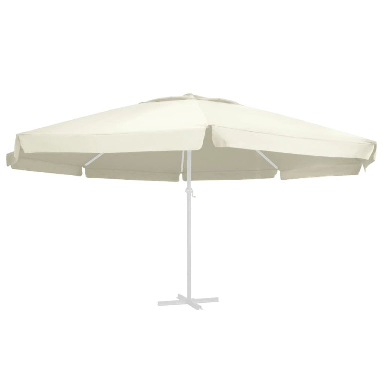 Pânză de schimb umbrelă de soare de grădină nisipiu 600 cm