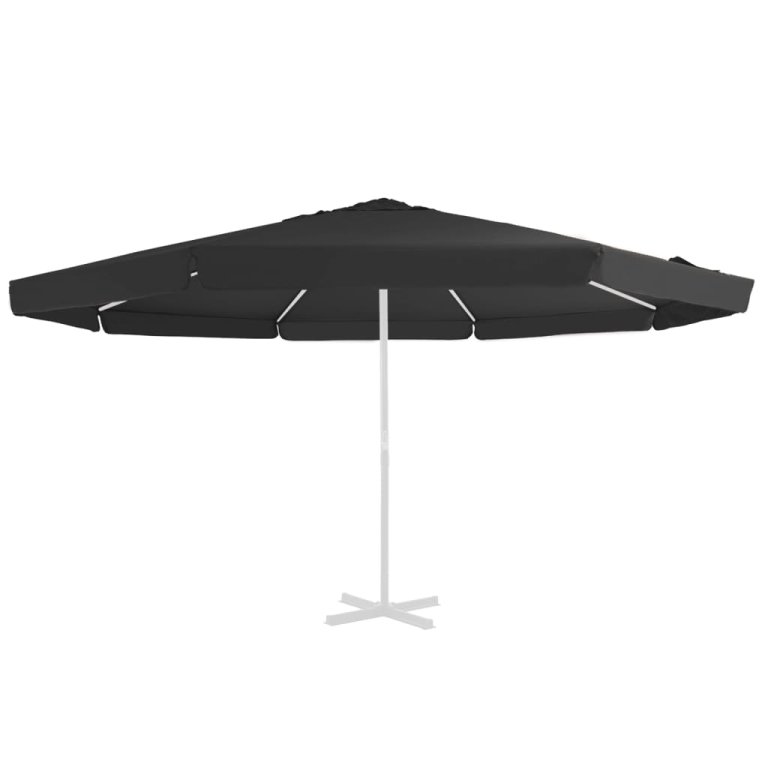 Pânză de schimb umbrelă de soare de exterior negru 500 cm