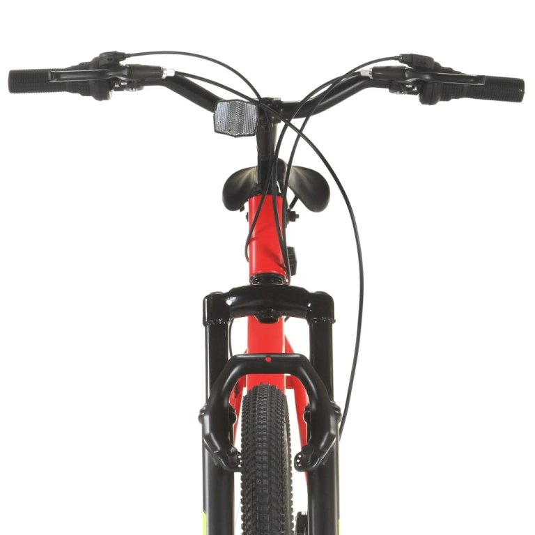 Bicicletă montană cu 21 viteze, roată 27,5 inci, roșu, 42 cm