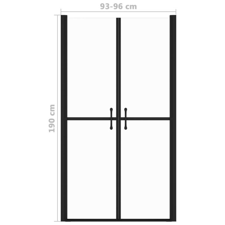 Ușă cabină de duș, transparent, (93-96)x190 cm, ESG