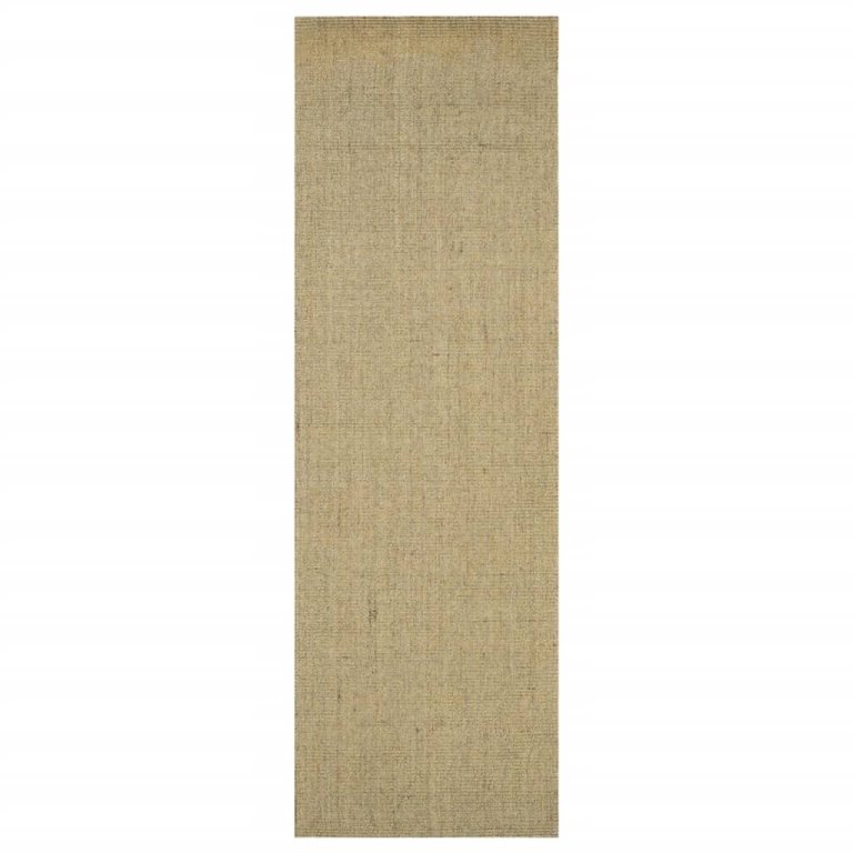 Covor din sisal natural, verde, 80x250 cm