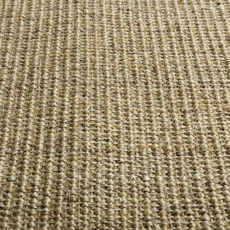 Covor din sisal natural, verde, 80x250 cm