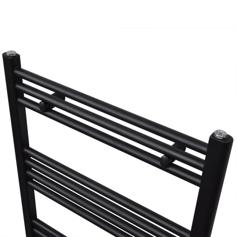 Radiator port-prosop încălzire centrală baie drept negru 500 x 764 mm