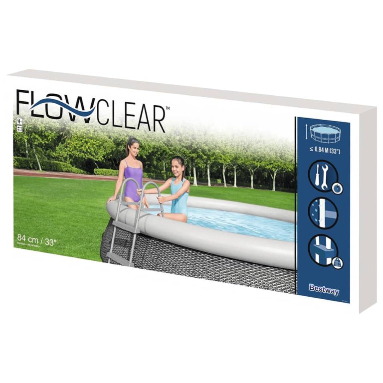 Bestway Scară pentru piscină cu 2 trepte Flowclear, 84 cm