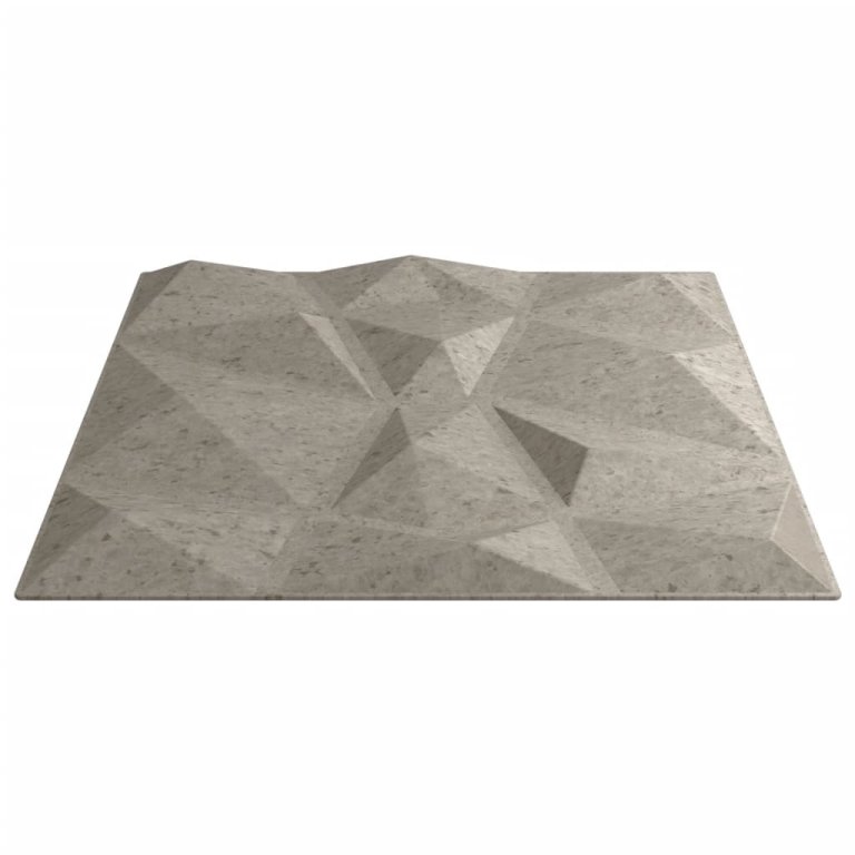 Panouri de perete 24 buc. gri beton 50x50 cm XPS 6 m² diamant