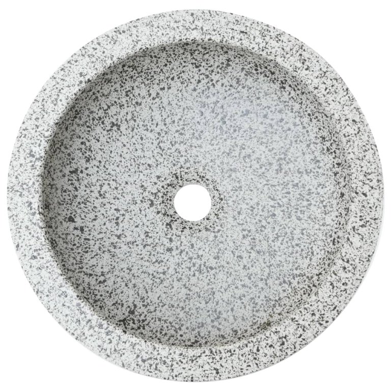 Lavoar de blat, gri, rotund, Φ41x14 cm, ceramică