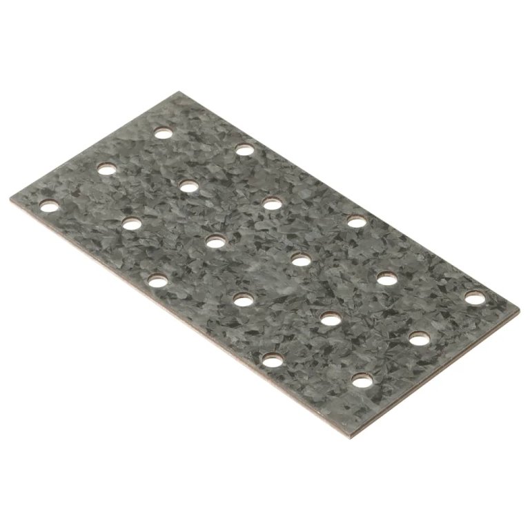 Plăci perforate, 40 buc., 2 mm, 120x60 mm, oțel galvanizat